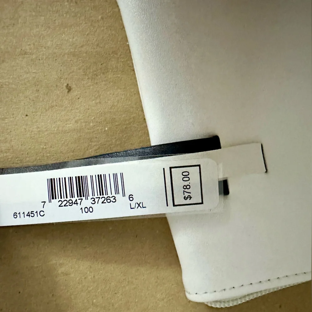 NWT - Calvin Klein White Belt Bag L/XL